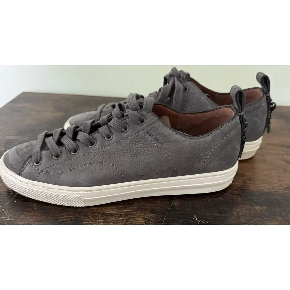 COACH Women's Suede Low Top Lace-Up Sneakers Round Toe 6B
